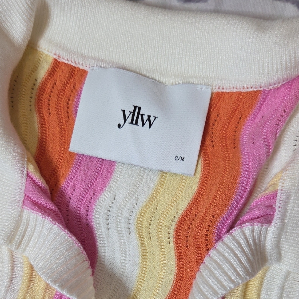 YLLW The Label Felix Knit Mini Dress In Sorbet - Picture 2 of 7